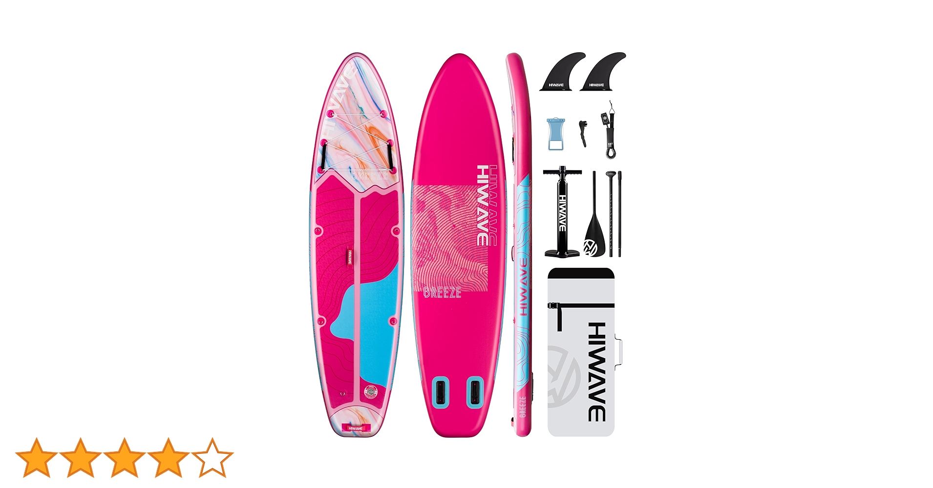 Amazon | Hiwave Inflatable Stand Up Paddle Board with SUP